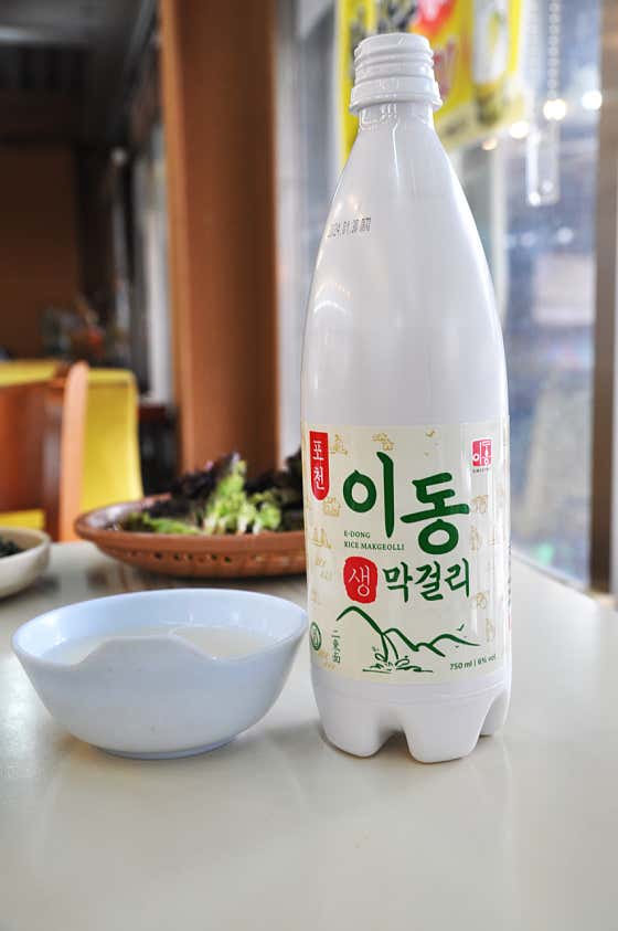 이동막걸리 750ml 메뉴 사진(네이버)
