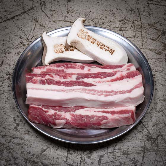 생삼겹살 메뉴 사진(네이버)