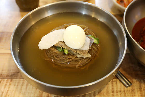 물냉면 메뉴 사진(네이버)