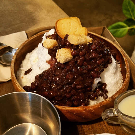 팥빙수 메뉴 사진(네이버)