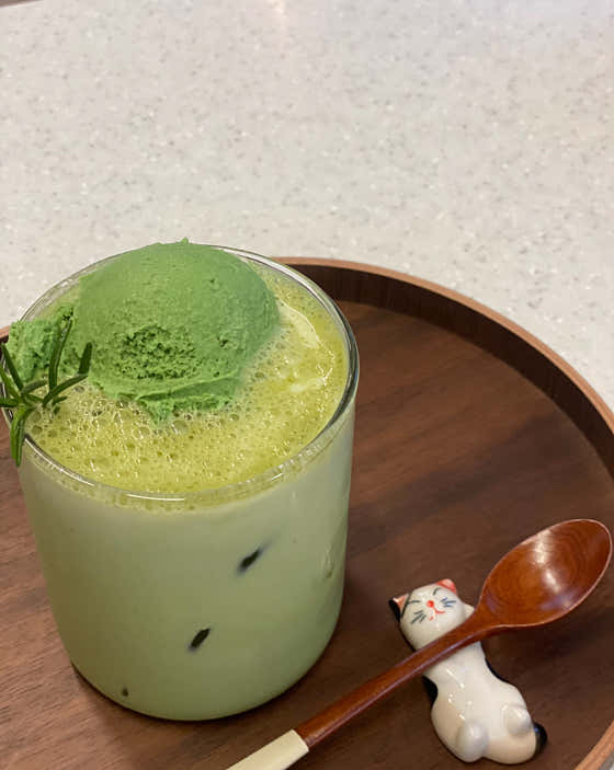 그린티라떼 (ice) 메뉴 사진(네이버)