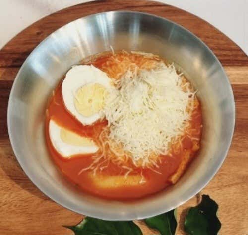 눈꽃치즈떡볶이 메뉴 사진(네이버)