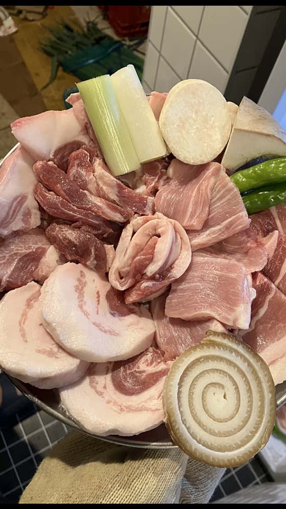 모듬한판 (550g) 메뉴 사진(네이버)