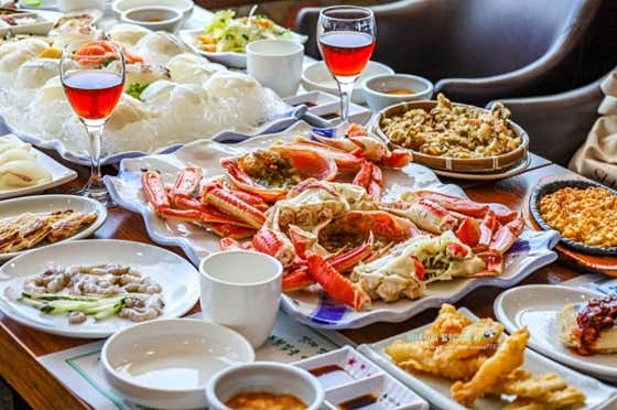 사또 대게자존심 (대게 활어회 정식) 메뉴 사진(네이버)