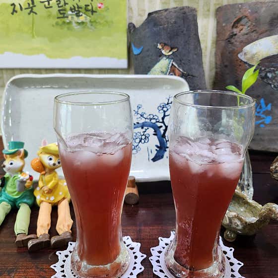 오미자차 메뉴 사진(네이버)