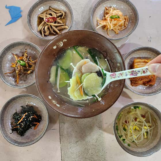 수제비 메뉴 사진(네이버)
