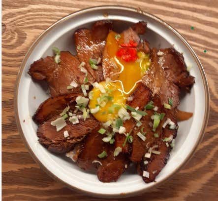 챠슈덮밥 메뉴 사진(네이버)