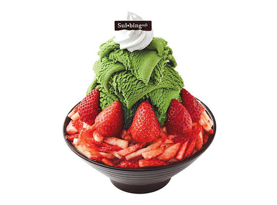 생딸기트리설빙 메뉴 사진(네이버)