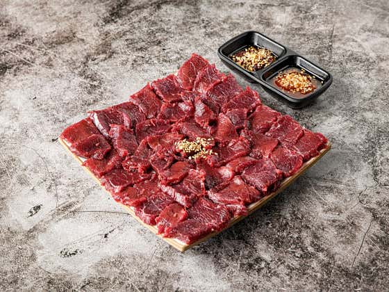한우뭉티기(200g) 메뉴 사진(네이버)