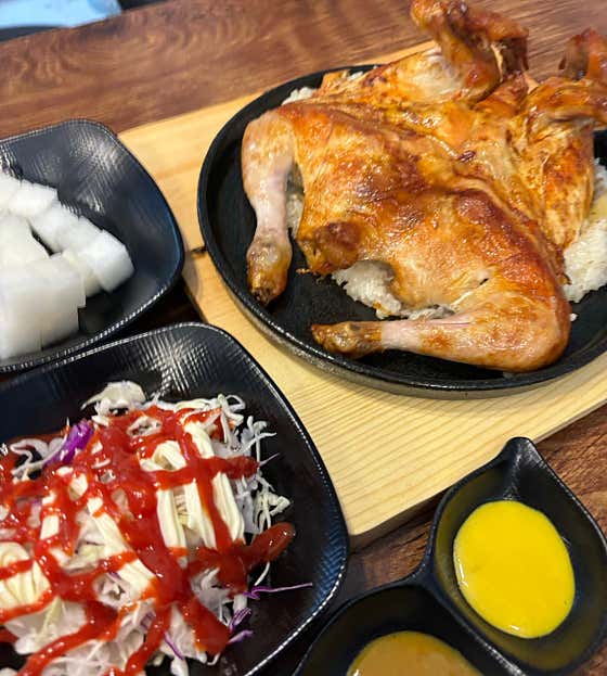 바베큐 통닭 홀 메뉴 사진(네이버)