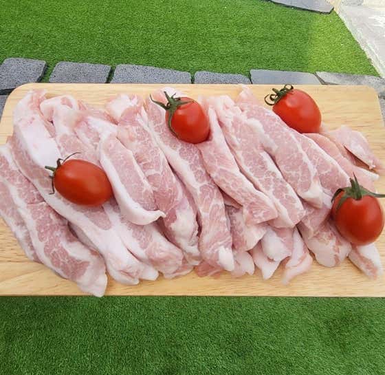 최상급 보성녹돈 항정살(100g) 메뉴 사진(네이버)