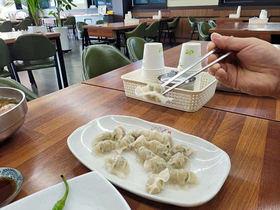 감자피물만두(사이드메튜) 메뉴 사진(네이버)