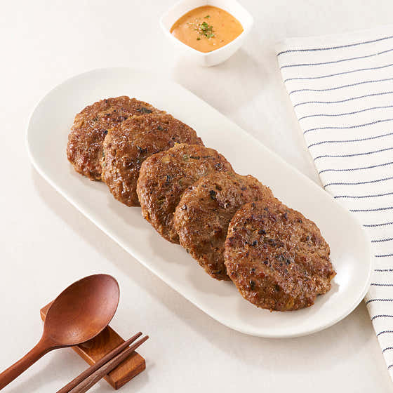 순한맛 떡갈비 1팩(5개) 메뉴 사진(네이버)