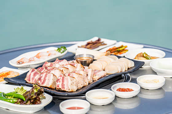 짚불 제주도 2인세트 메뉴 사진(네이버)