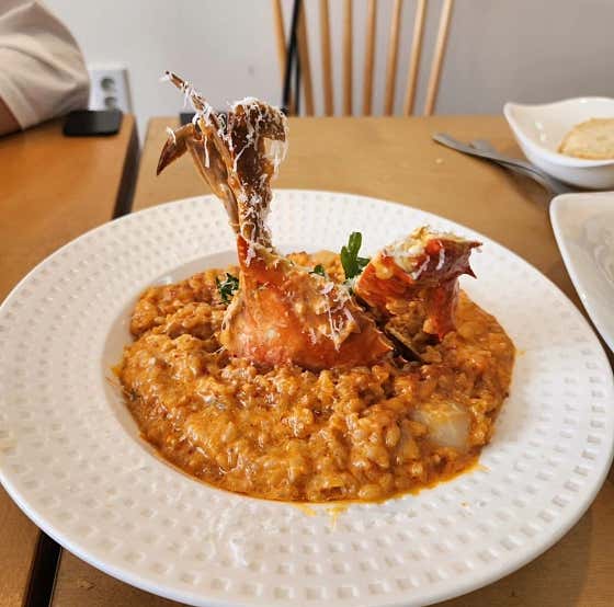 꽃게 로제 리조또 메뉴 사진(네이버)