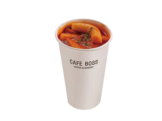 보스컵떡볶이 메뉴 사진(네이버)