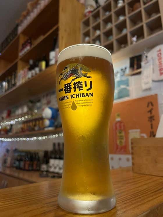 기린이치방 생맥주 500ml 메뉴 사진(네이버)
