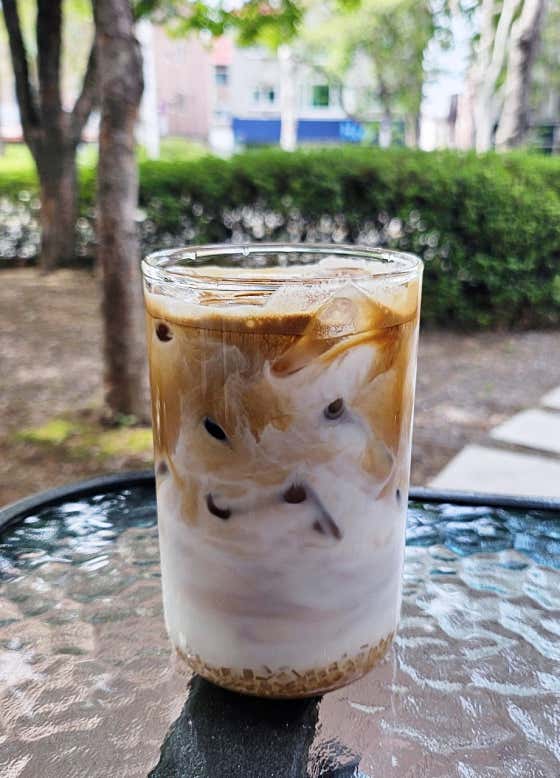 사그작 라떼 (only ice) 메뉴 사진(네이버)