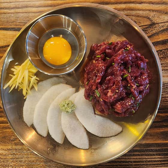 한우육회 메뉴 사진(네이버)