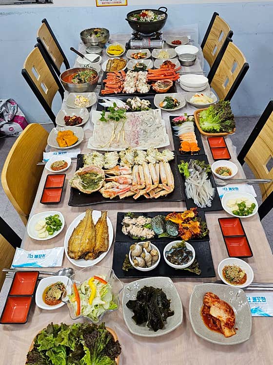 대게+홍게+회 SET 메뉴 사진(네이버)