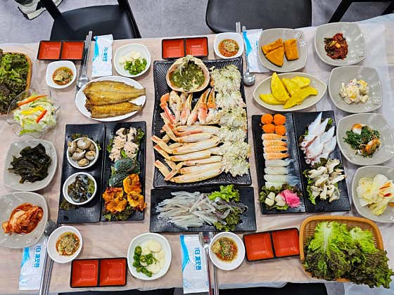 울진대게상차림 메뉴 사진(네이버)