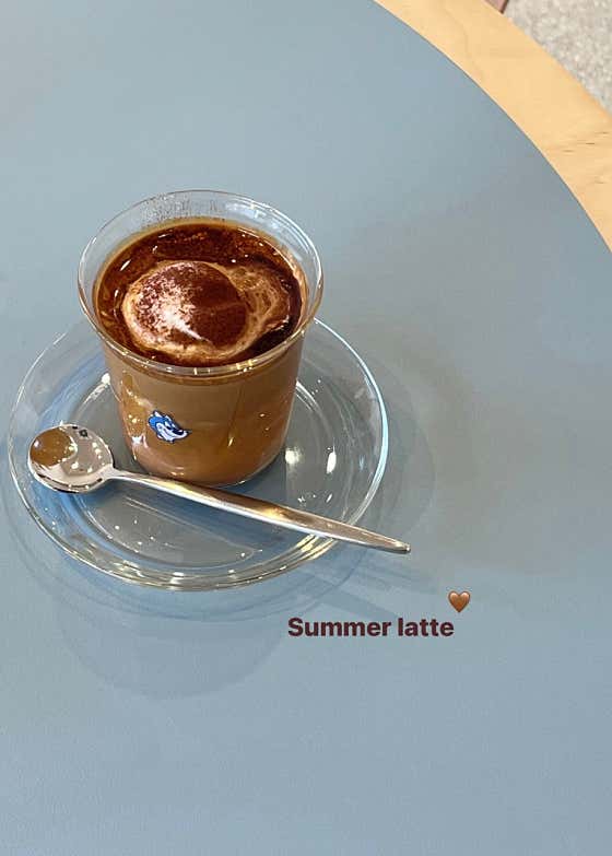 Summer latte 🏖️ 메뉴 사진(네이버)