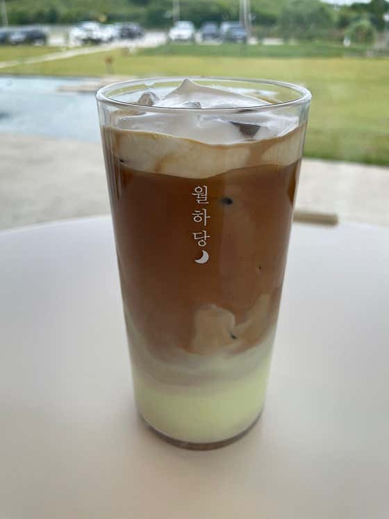 월하당라떼 메뉴 사진(네이버)