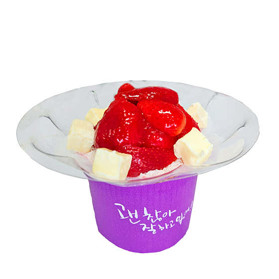 딸기빙수 메뉴 사진(네이버)
