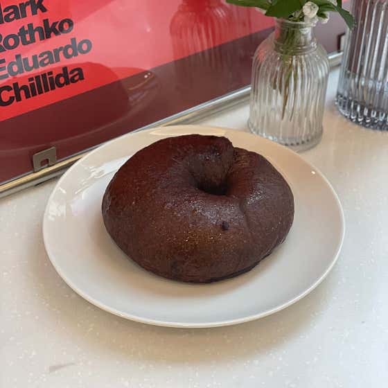 발로나초코 베이글 메뉴 사진(네이버)