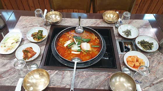 매콤 오리탕 1人 메뉴 사진(네이버)