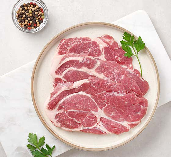 목살(보성 녹차먹인 돼지) 100g 메뉴 사진(네이버)