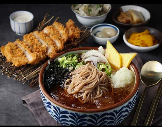 냉소바+돈카츠 메뉴 사진(네이버)