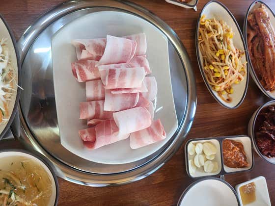 냉삼겹살대패200g제주산 메뉴 사진(네이버)