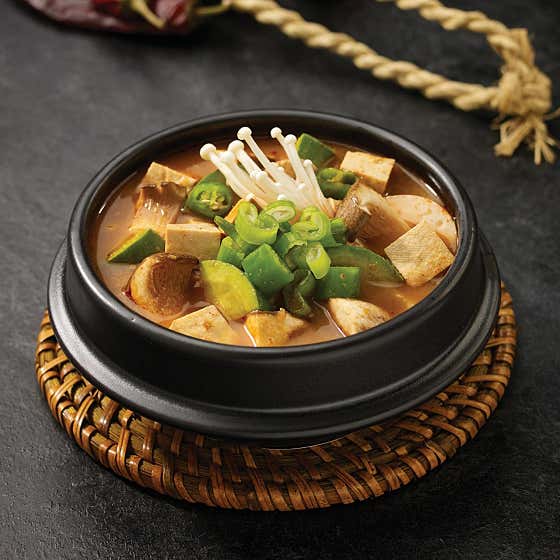 우삼겹 된장찌개 메뉴 사진(네이버)
