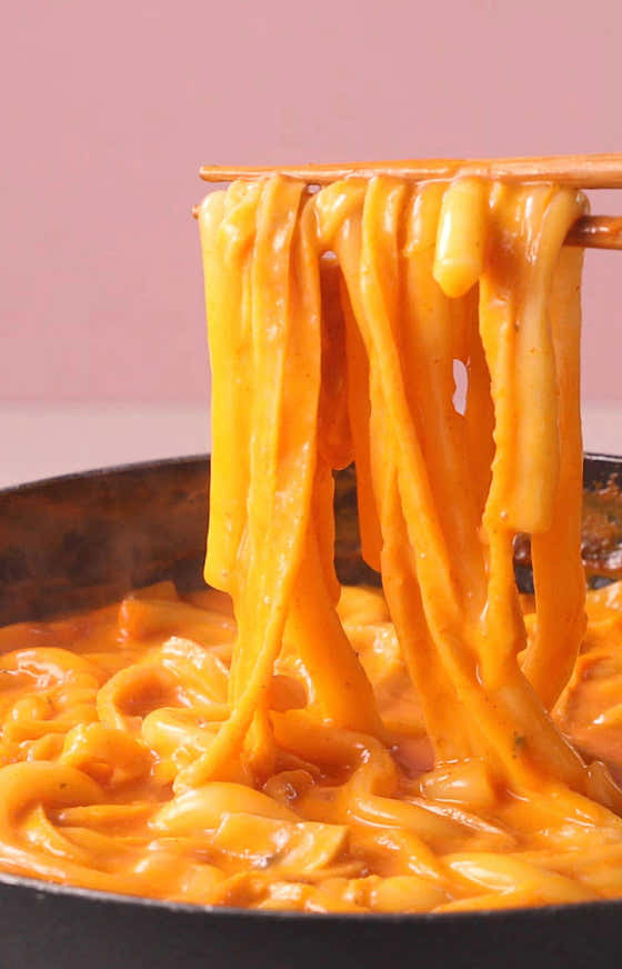 매운맛불로제쫄볶이 메뉴 사진(네이버)