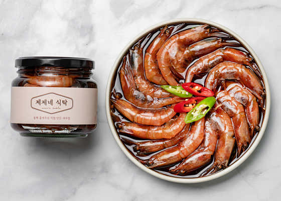 (포장)간장새우 500g 메뉴 사진(네이버)
