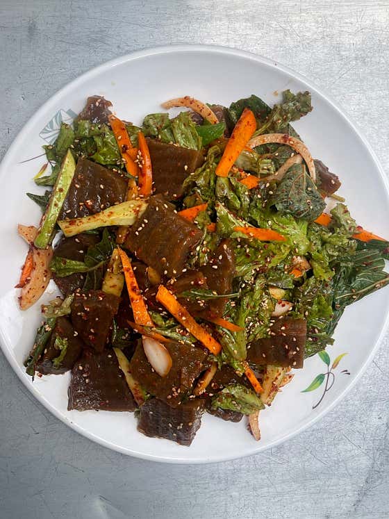 도토리묵 메뉴 사진(네이버)