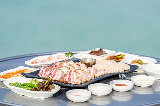 짚불 제주도 1인 세트 메뉴 사진(네이버)