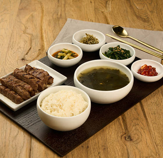 소갈비 반상 메뉴 사진(네이버)