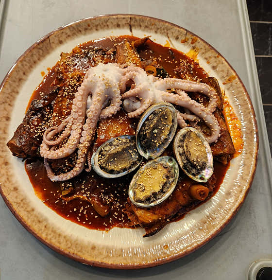 전복낙지코다리조림(1인 가격) 메뉴 사진(네이버)