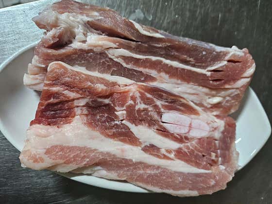 벌집삼겹살 메뉴 사진(네이버)