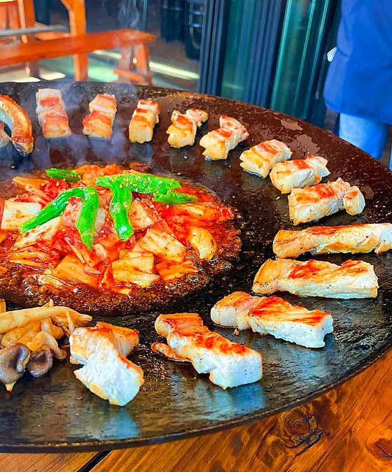 흑돼지 오목 추가(400그램) 메뉴 사진(네이버)