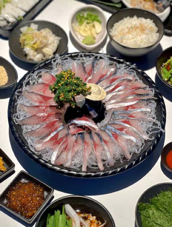 여기고씨네 고등어회 메뉴 사진(네이버)