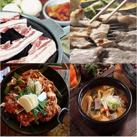 삼겹오리불고기코스 메뉴 사진(네이버)