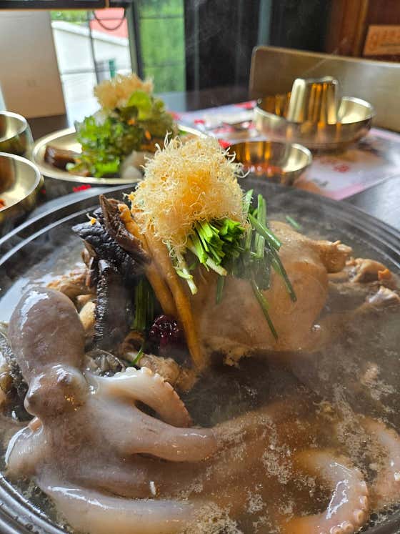 산삼산낙지능이백숙●2-3인분● 메뉴 사진(네이버)