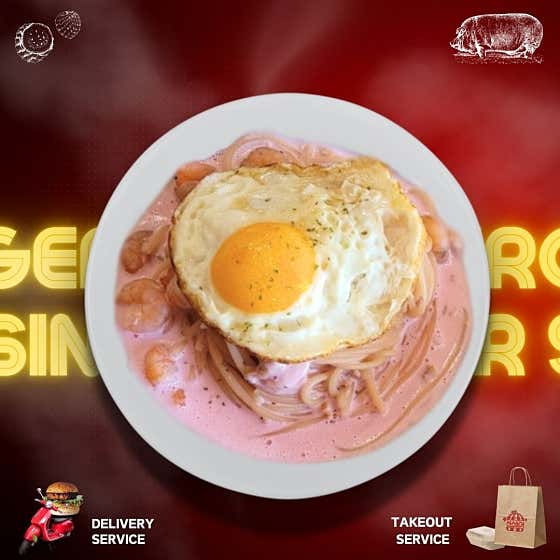 백년초 크림 파스타 메뉴 사진(네이버)