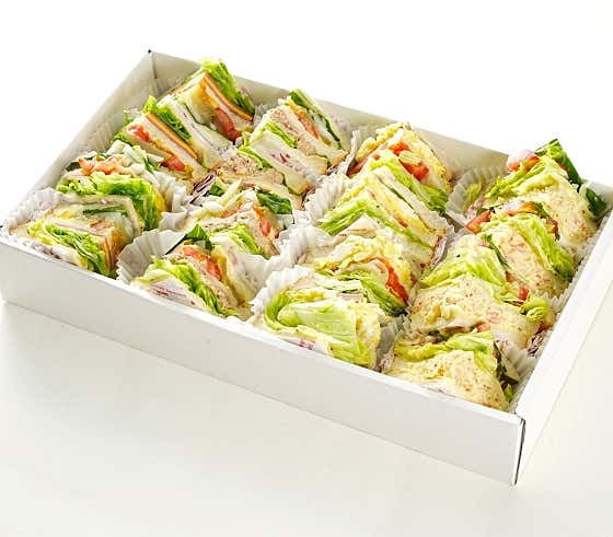 샌드위치박스16조각 메뉴 사진(네이버)