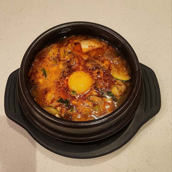 얼큰차돌순두부 메뉴 사진(네이버)