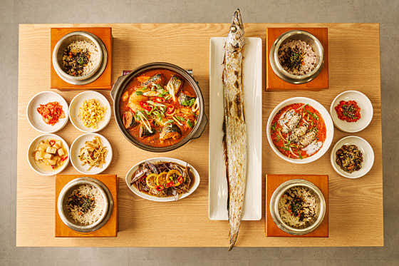 통갈치 & 묵은지 고등어 한상(2인) 메뉴 사진(네이버)