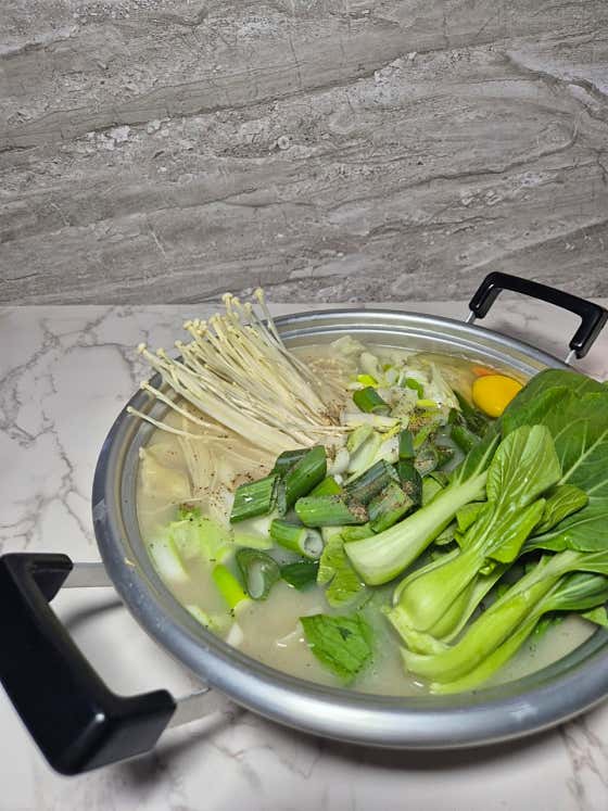 만두전골 메뉴 사진(네이버)